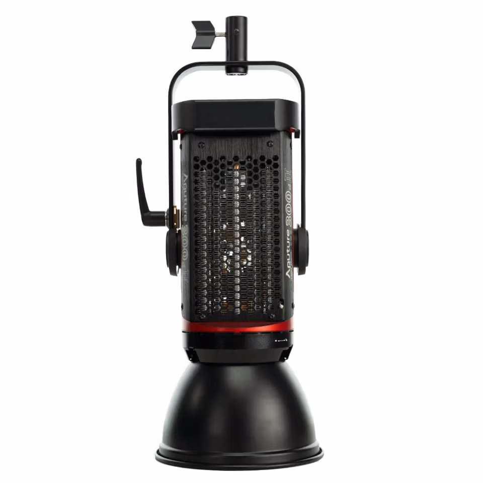 Світильник Aputure LS 300d Mark II з перфорованим корпусом, готовий до керування через застосунок Sidus Link